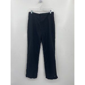 Nike Size M Black  Breathable Mesh Lined‎ Zip Front Pockets Joggers Pants
